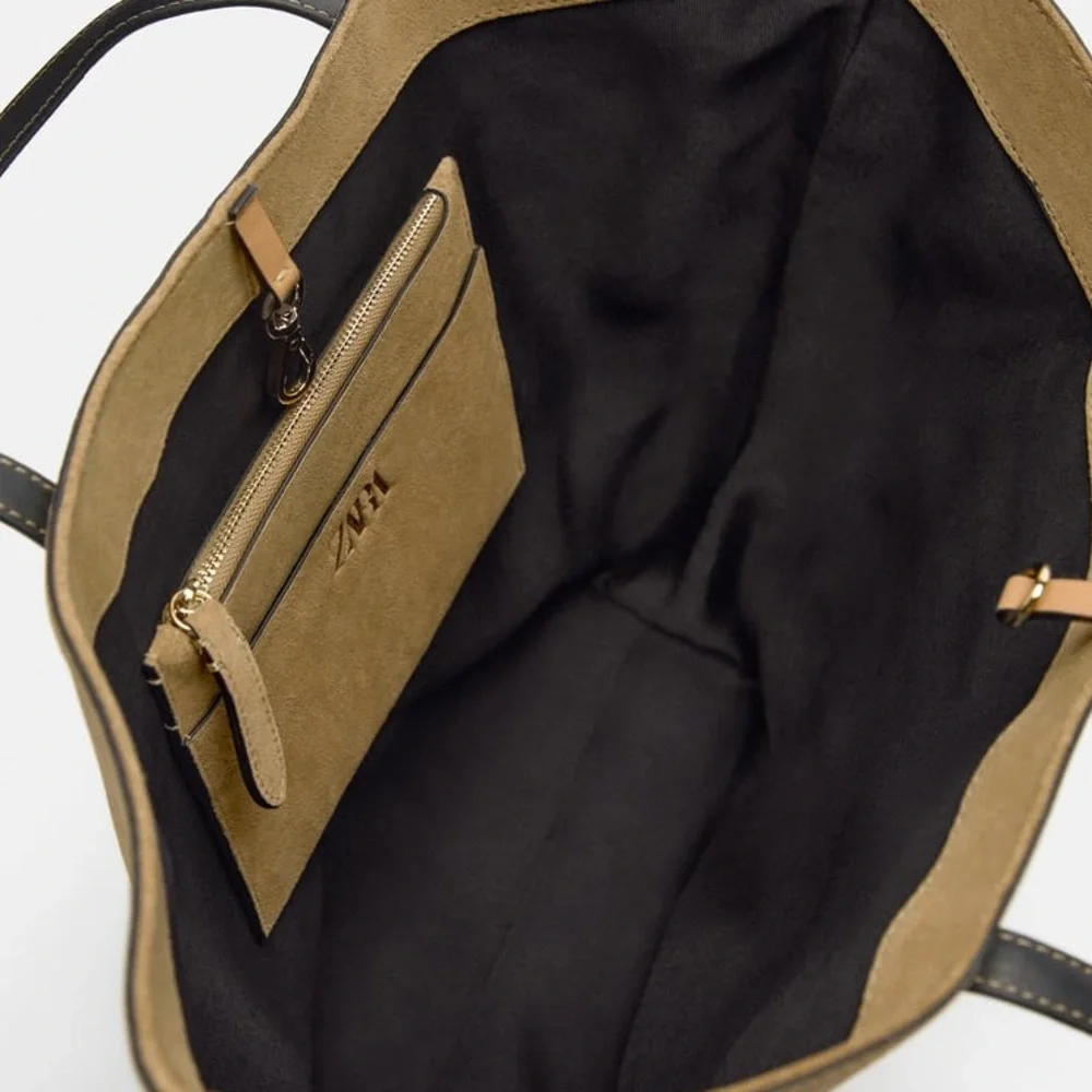 Zara suede tote